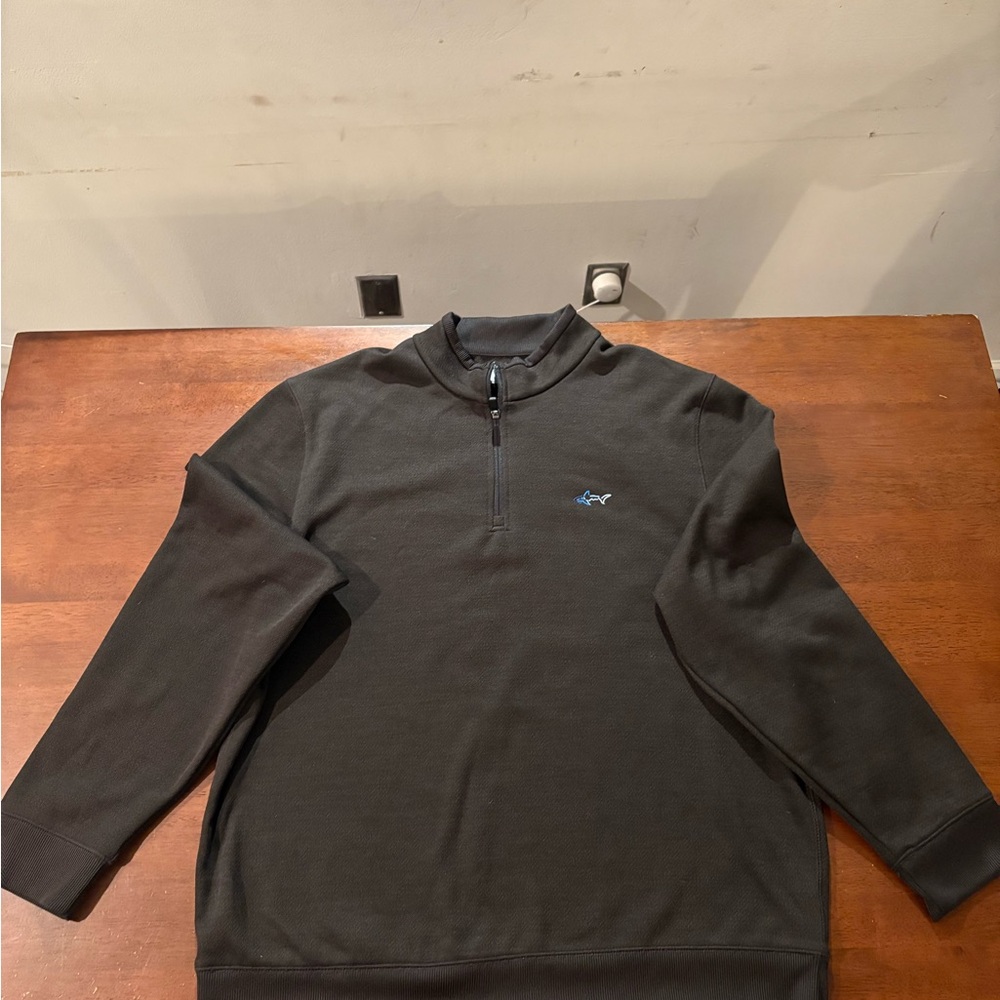 Men's Half-Zip Pullover Sweater - Dark Charcoal